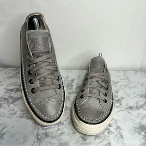 Converse x John Varvatos CT OX Blanket Stitch Unisex Gray Shoe Size 7 or 5